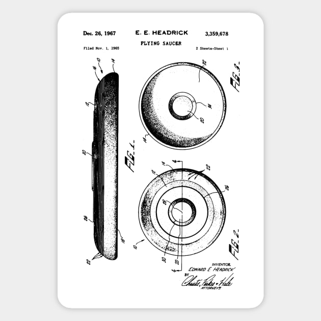 Frisbee Patent, Frisbee Golf, Disc Golf Patent Sticker by Anodyle